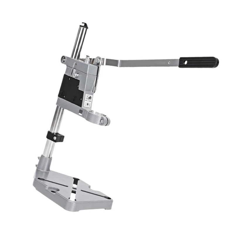 Double Mounting Drill Press Stand Benches Clamps Tool for Hand Drill Workstations Adjustable Benchtop Single Hole Table