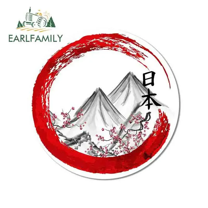 

EARLFAMILY 13 см x 12,9 см Японские Автомобильные Наклейки с пейзажем аниме холодильник Горячая Наклейка Виниловые Смешные украшения кондиционера