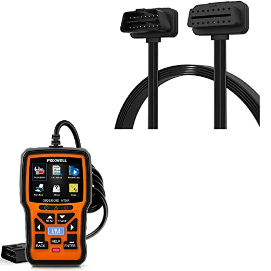 NT301 OBD2 Scanner Professional Mechanic OBDII Diagnostic Code Reader Tool for Check Engine Light with OBD ii 16PIN Cab