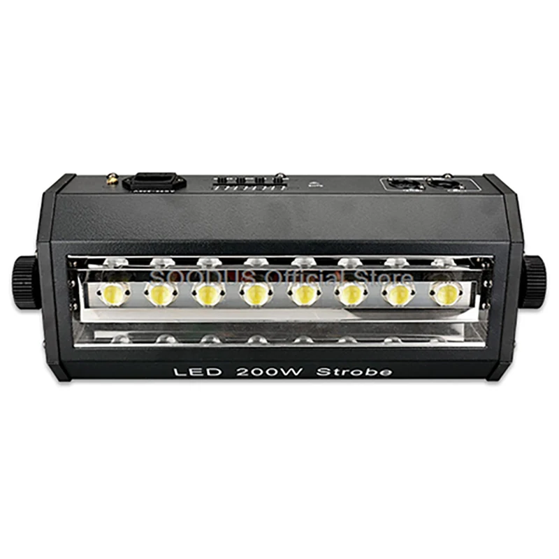 

200W LED Strobe Light High-Powered Flashing Stage Lighting with Sound Control DMX512 Flash Strobe Lighting for DJ Club Party Bar