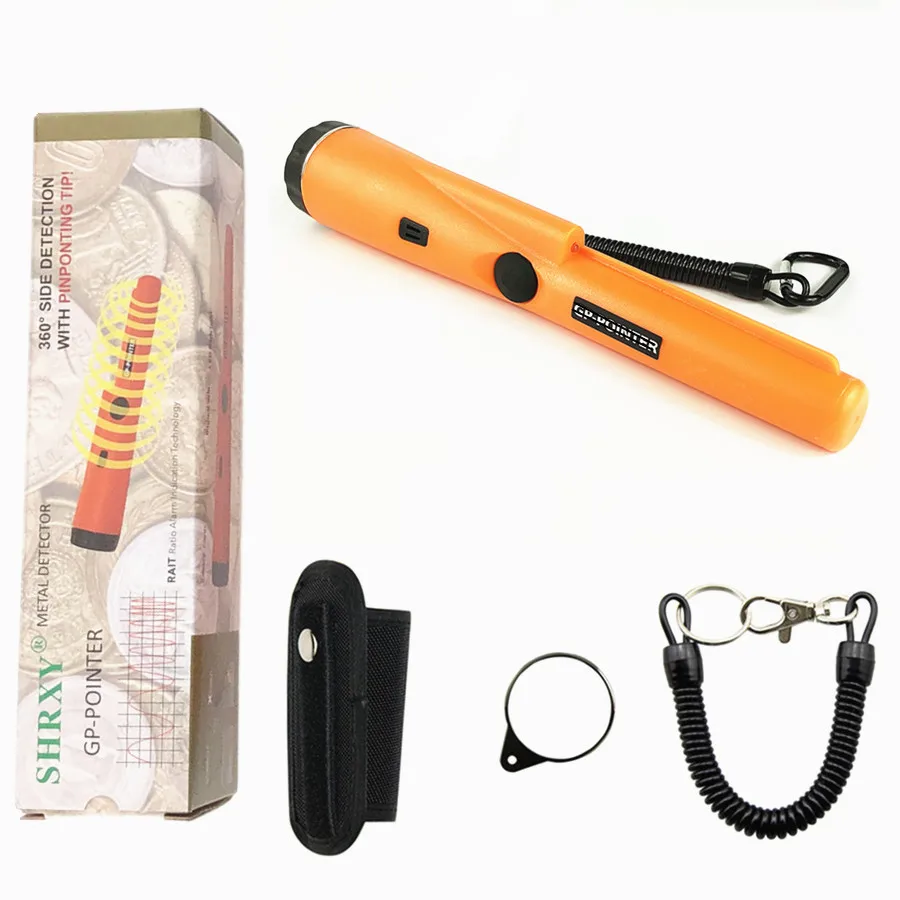 shrxy Waterproof Pointer Metal Detector Underwater Pulse Pinpointer with 9V 800MA USB Rechargeable Battery