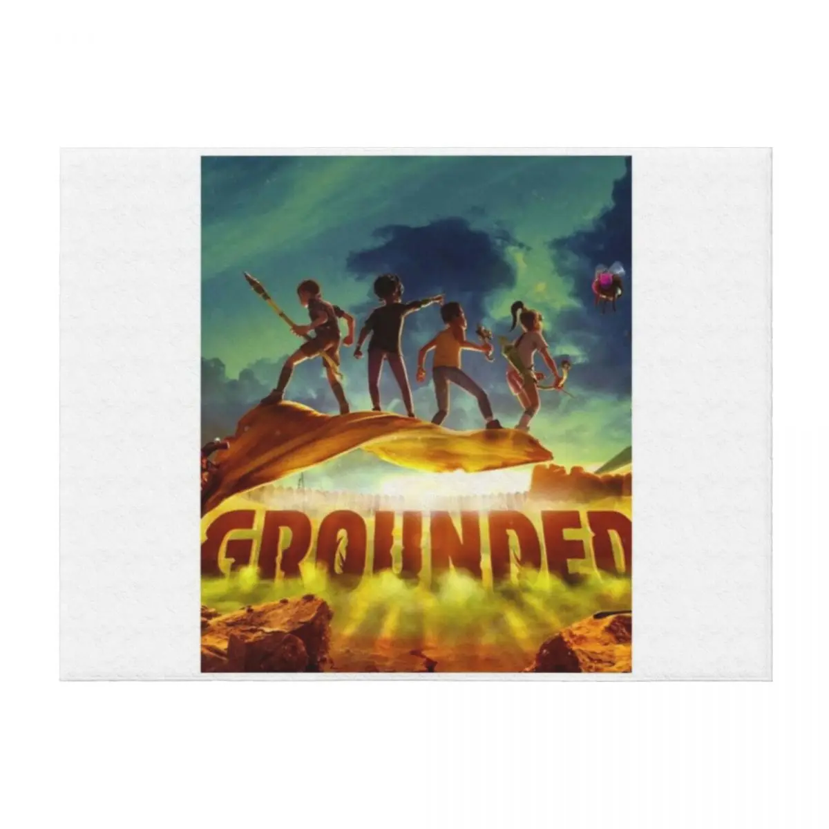 

Grounded Game poster Throw Blanket Warm Nap Bed Fashionable Baby Blankets