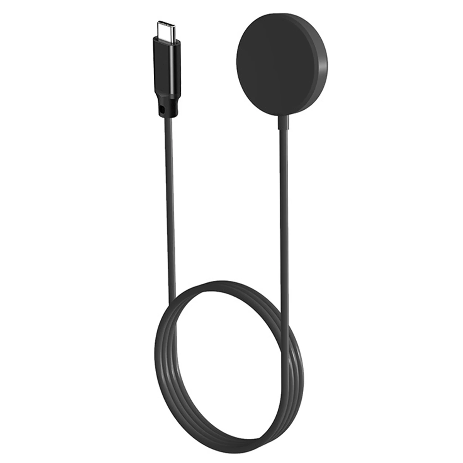 كابل شحن سريع USB مغناطيسي 39.37 بوصة محمول PVC PD Type-C 5 وات شاحن سريع قاعدة شاحن الطاقة لساعة سامسونج جالاكسي #2