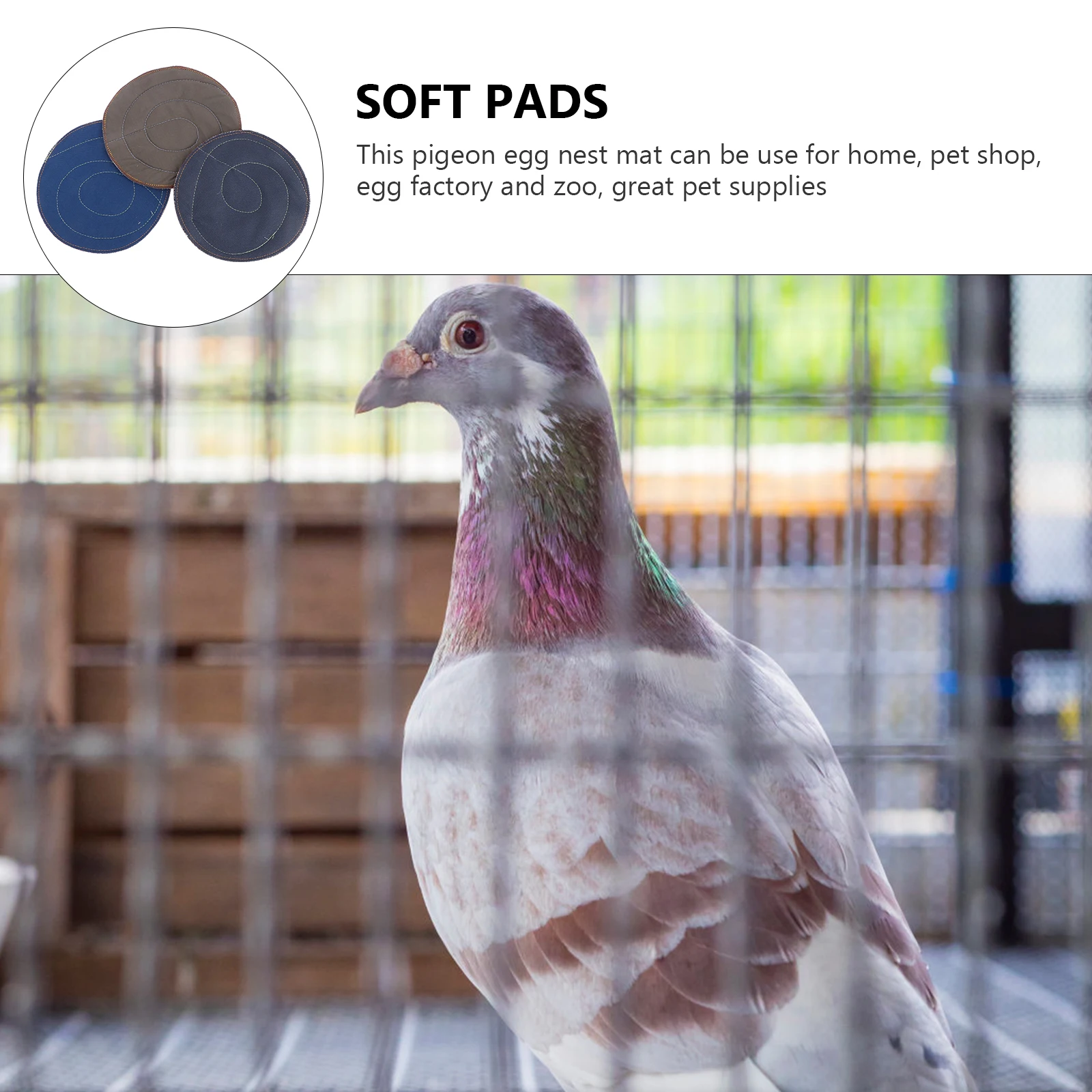 

10pcs Pigeon Cloth Cushion Durable Reusable Bird Cages Pads Nest Supply Lightweight Breathing Parrot Egg Mat Breeding House