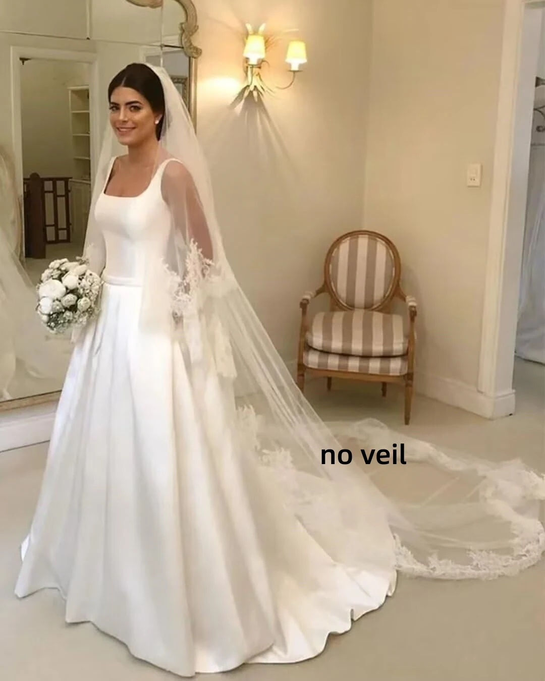 

Bridal Gowns Elegant Royal Style Simple Wedding Dress Women's Cocktail Dress Sexy Maxi Skirt Guest Wedding Dresses