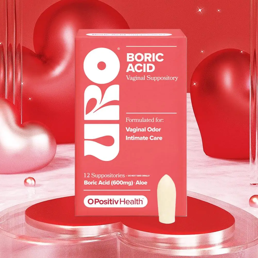 

Boric Acid Vaginal Suppositories 12pcs Lactic Acid Aloe Vera Quick Odor Relief PH Balance Feminine Intimate Hygiene Care