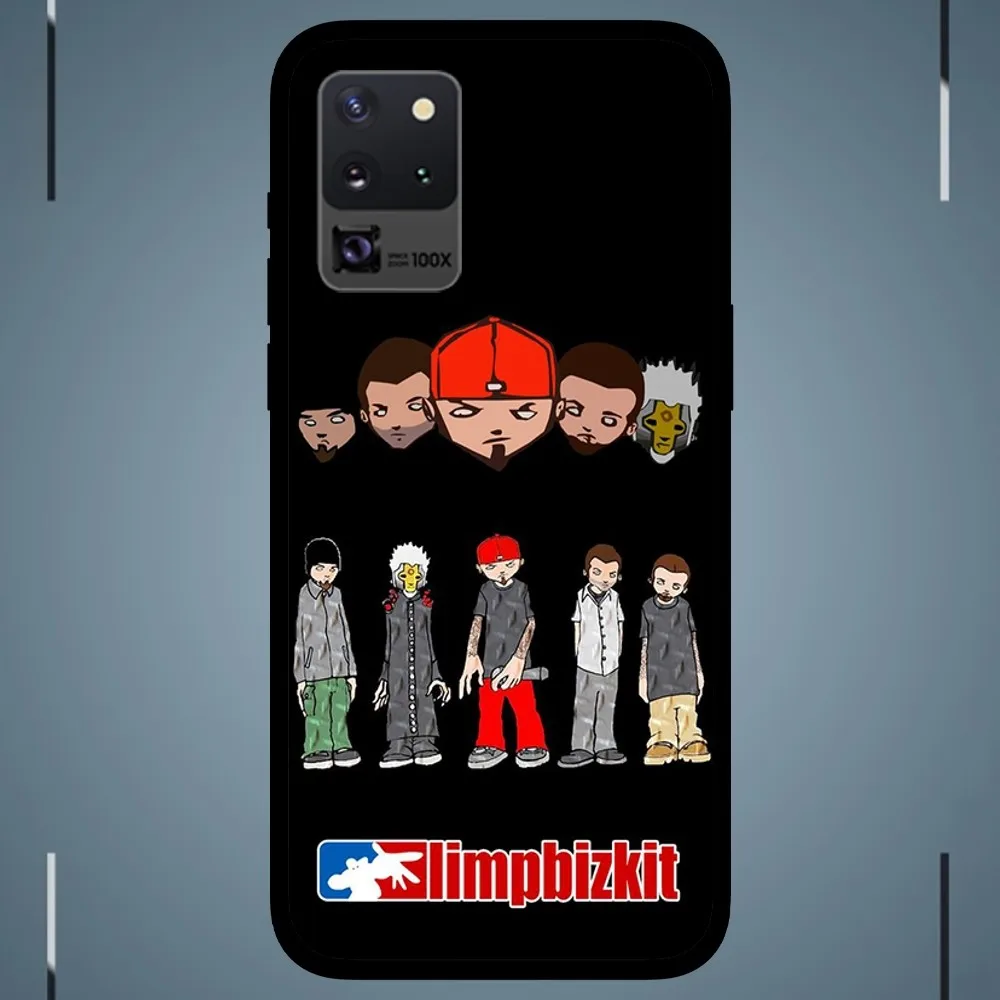 The Band Limp Bizkit Phone Case For Samsung Galaxy S24 S23 S22 S21 S20 FE Note 20 Ultra 5G Black Phone Case