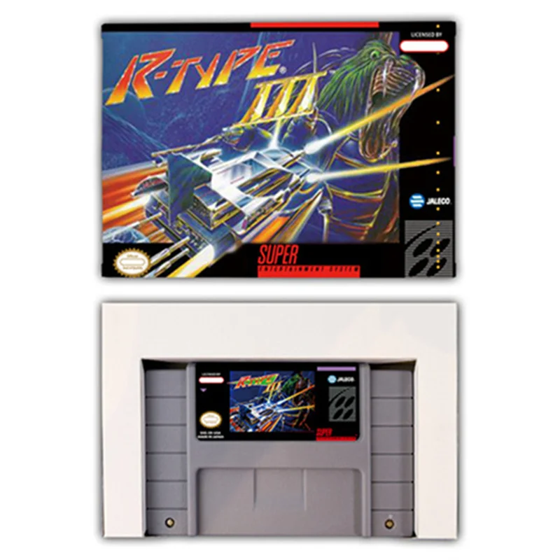 R-Type III Action game Card for SNES EUR PAL USA NTSC 16bit Game Consoles with Retail Box Video Game Cartridge