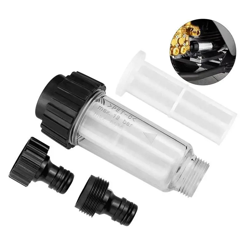 High Pressure Washer Water Filter Heavy Duty Anti Clog Accessory Universal Fit for Car RV Boat Outdoor Power Washing