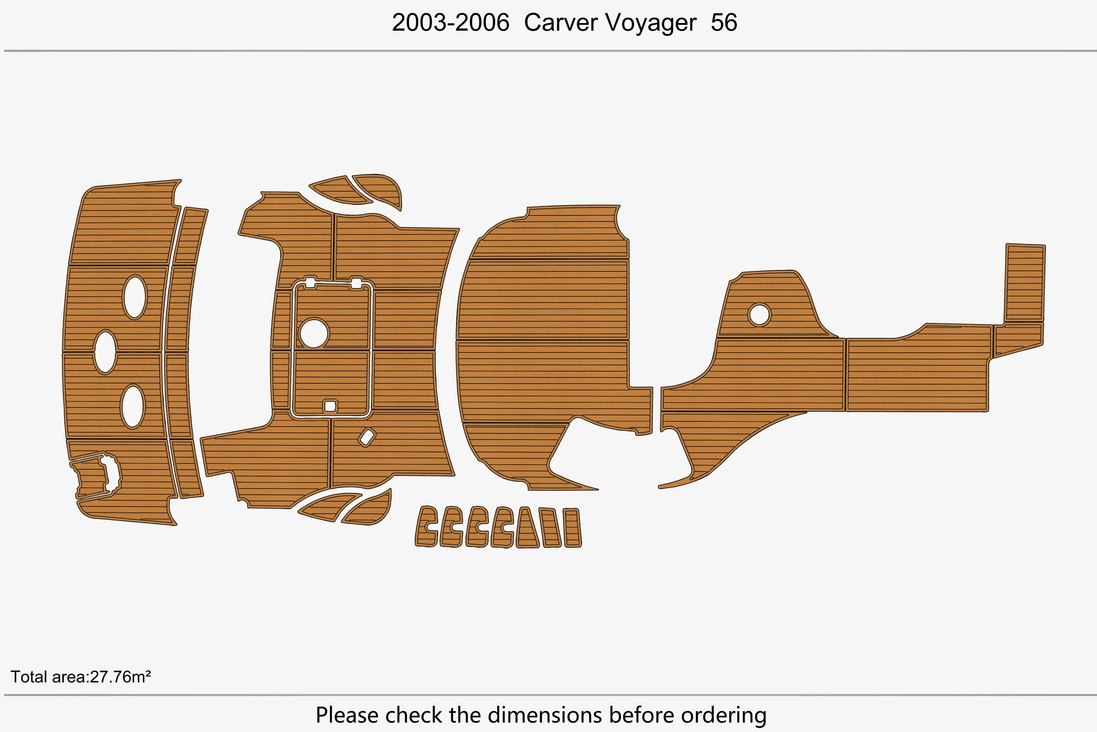 2003-2006 Carver Voyager 56 1/4