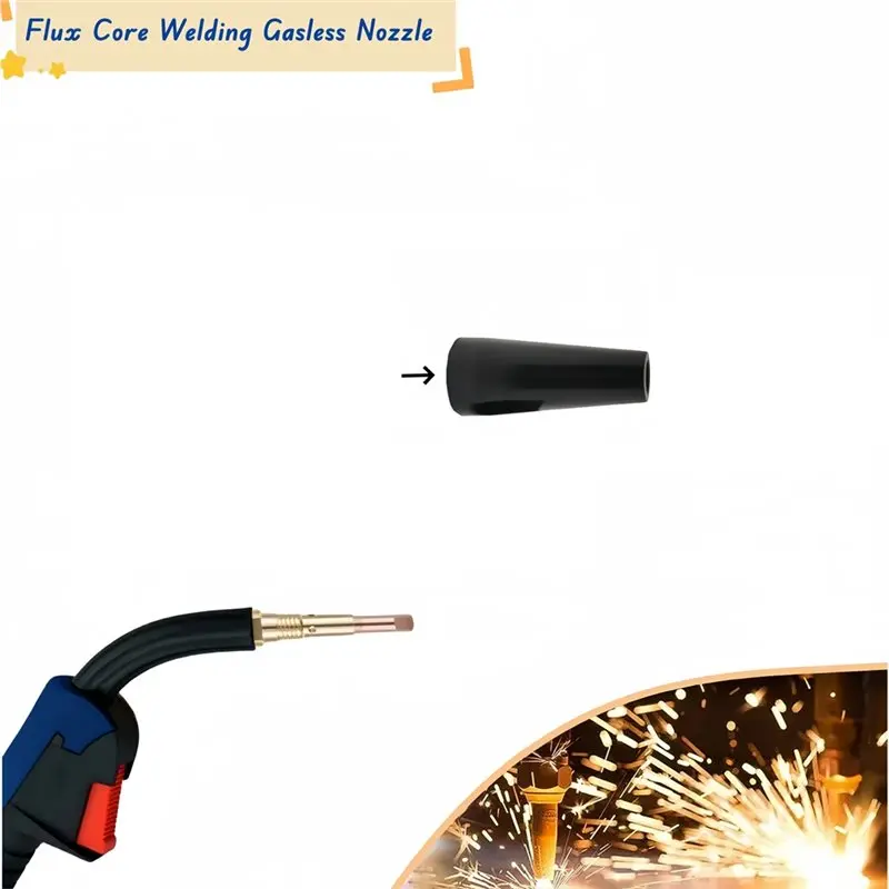 [NEW!A08R】 For 15Ak For MIG Welder Accessories-Flux Core Gasless Nozzle Cover(10Pcs)