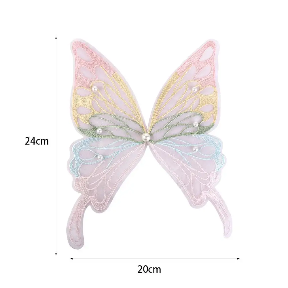 Headwear Clothes Decoration Embroidery Hairpin Embroidered Patch Clothing Stickers Apparel Accessories Butterfly Appliques