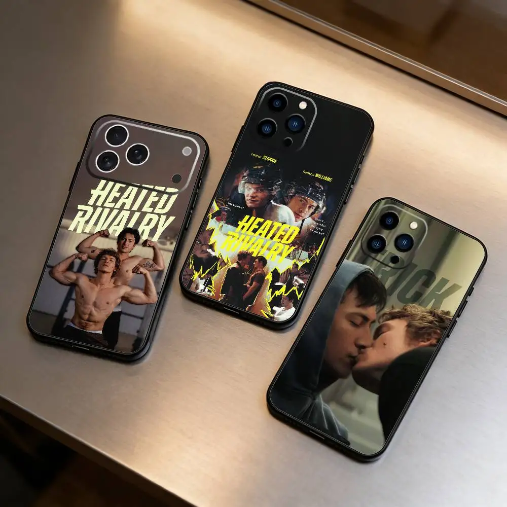 

K-Heated-Rivalry Williams Phone Case For iPhone 16,15,14,13,12,17,Pro Max,Plus Silicone Black Case