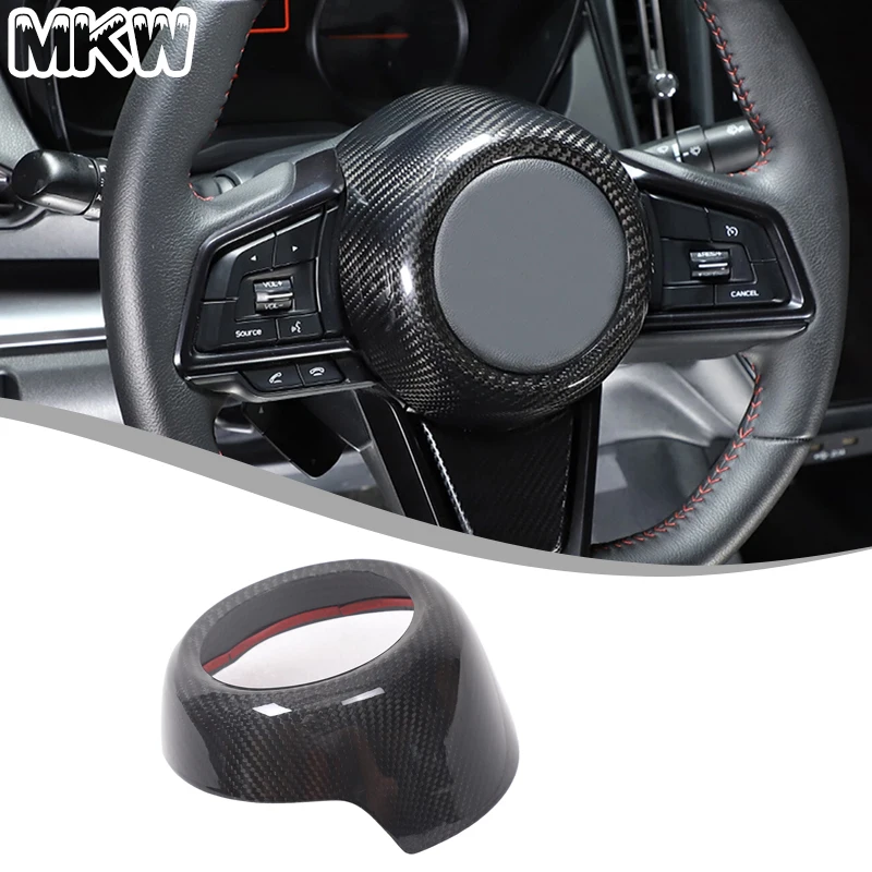 

For Subaru WRX 2022-2025 Real Carbon Fiber Car Steering Wheel Cover Set Decoration Car Interior Accessories