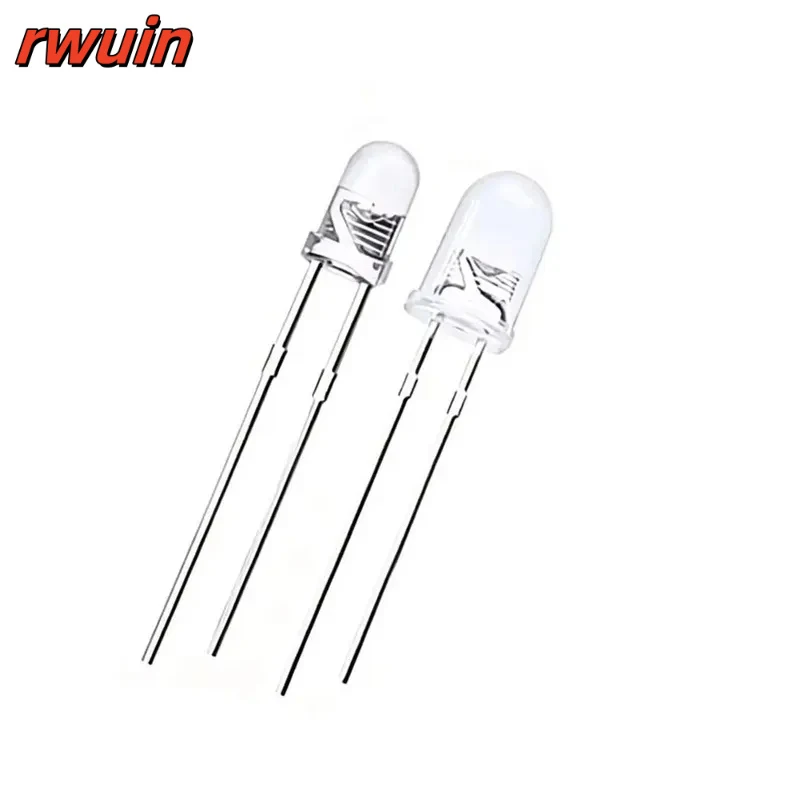 10PCS UV 365nm 370NM 375 380 395NM 400 415 420NM LED Diode DIP 3mm 5mm Diodes Clear UV  LED  Ultraviolet Ultra Violet LED Kit