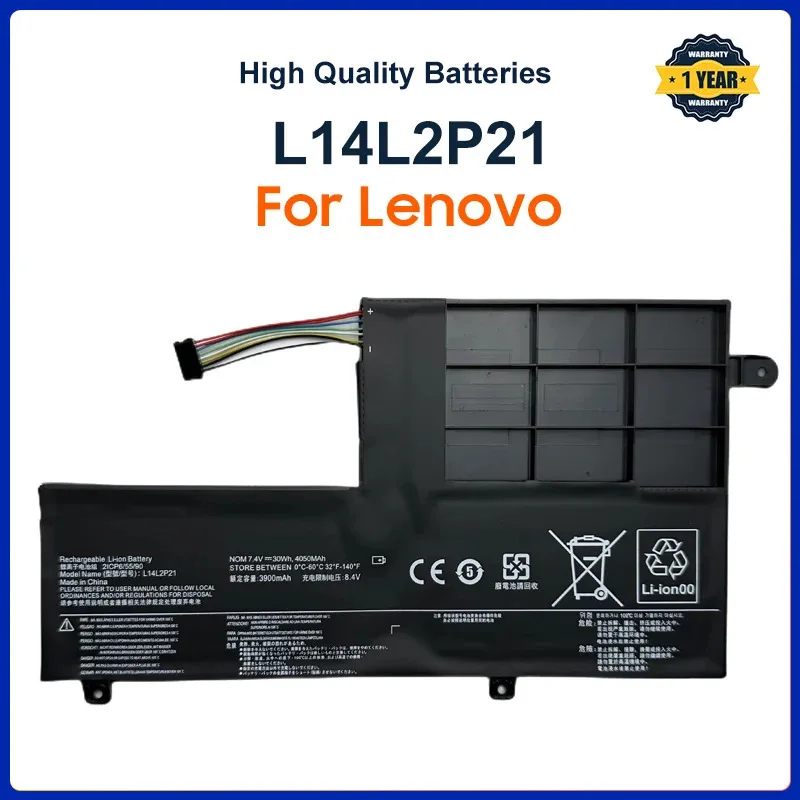 L14L2P21 Laptop Battery for LENOVO Yoga 500-14ISK S41-70 S41-75 S41-70AM-IFI S41-35 L14M2P21 2ICP6/54/90 7.4V 30WH