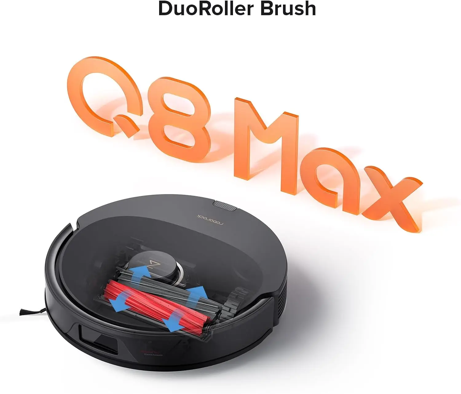 Roborock Q8 Max Robot Vacuum and Mop Cleaner, DuoRoller Brush, 5500Pa Strong Suction, Lidar Navigation, Obstacle Avoidance, Mult