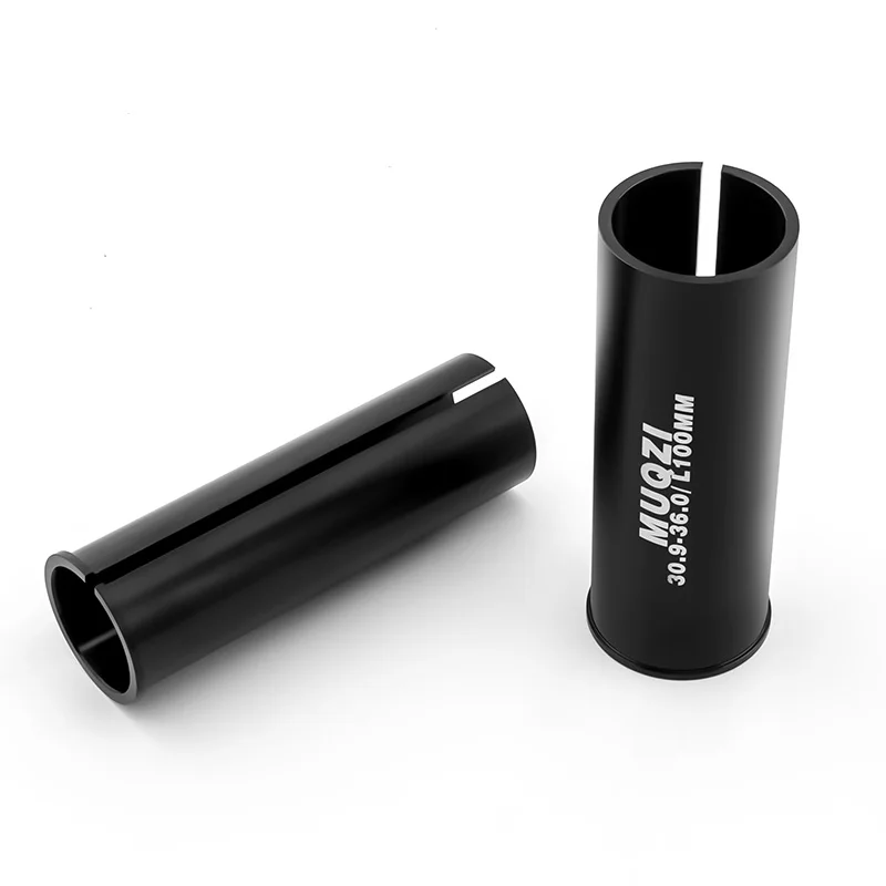 Aluminum Bike Seat Post Adapter Reducer Shim 22.2 25.4 27.2 31.6 34.9 36mm Alloy Bicycle Seatpost Reduction Sleeve 100mm Height