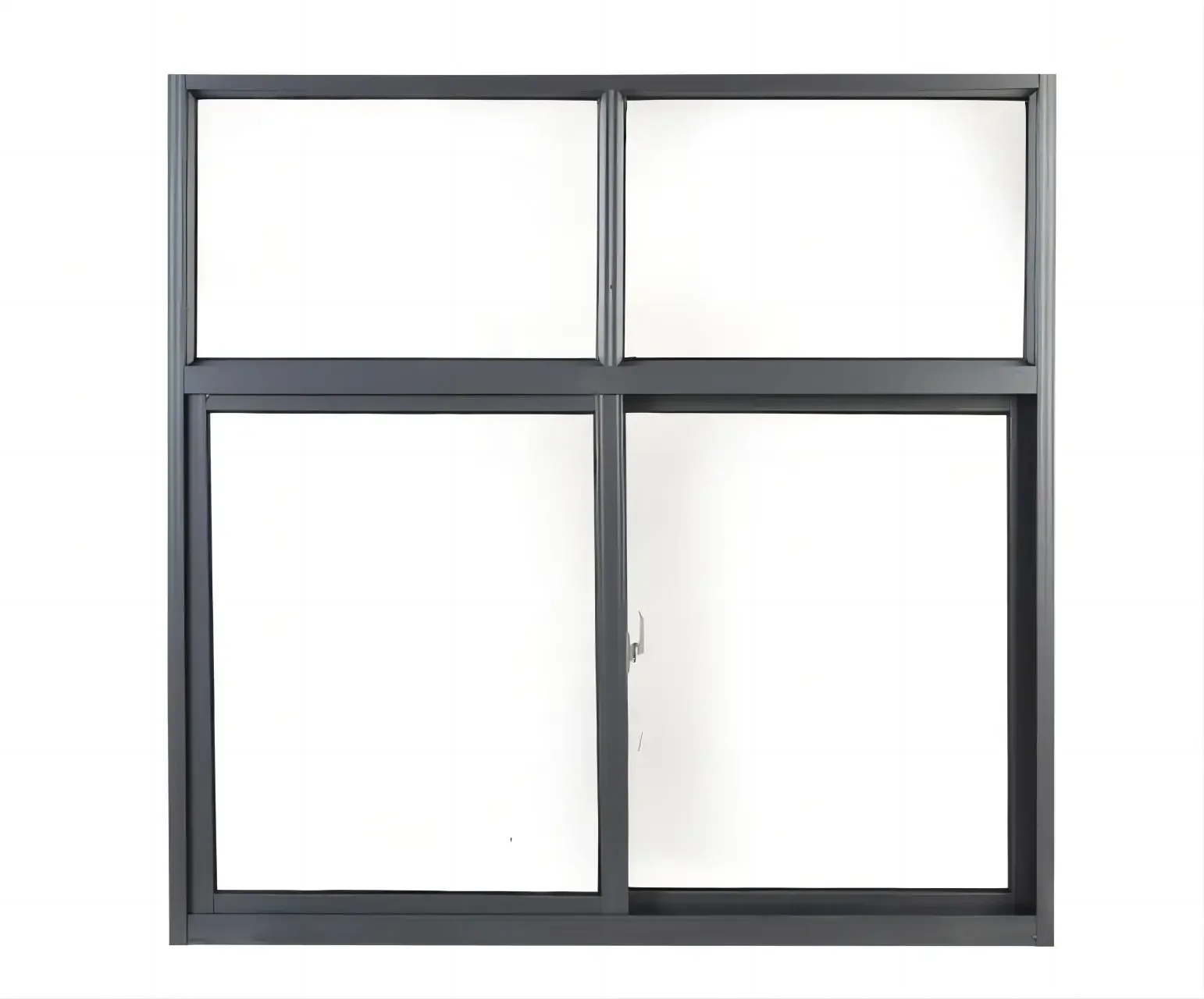 

Casement Aluminum Window with Double Glazing Tempered Glass French Windows for Home Villa Office Custom Color and Size