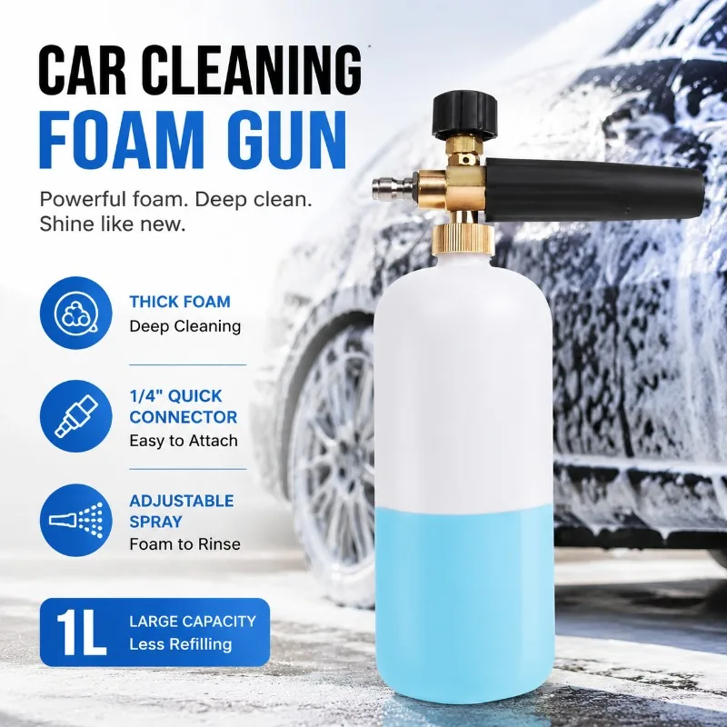 High Pressure Car Washing PA Foam Spray Bottle Fan Shaped Foam Detergent Pot Practical Vehicle Cleaning Gadget for Household