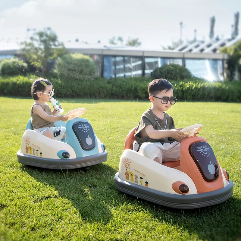 Children bumper car electric  can sit with remote control indoor bumper  four-wheeled toy  baby boy and girl.