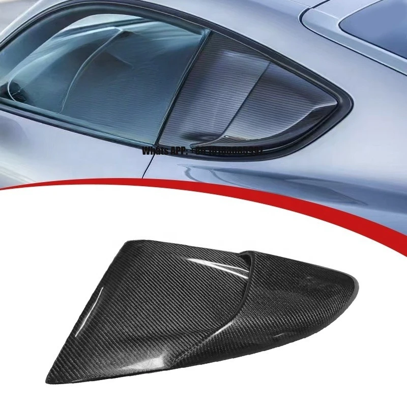 Best Price Upgrade to GT4RS Style Dry Carbon Fiber Car Rear Fender Side Airflow Vent Cover for Porsche 718