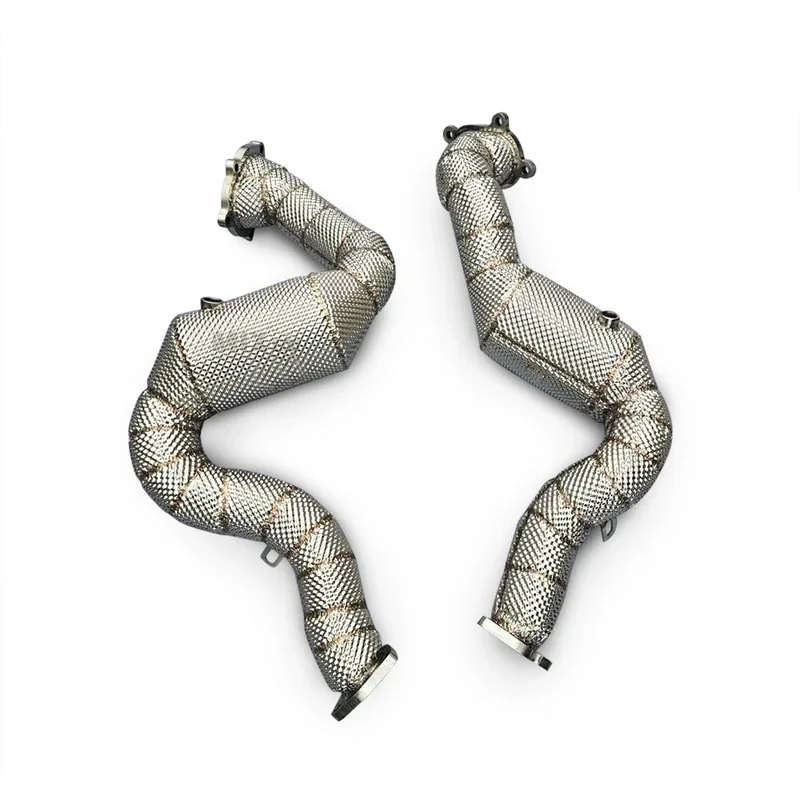 High Flow Performance Catalytic Converter, Exhaust Pipe for Audi RS6, RS7, C7, 4.0T, 2013-2018