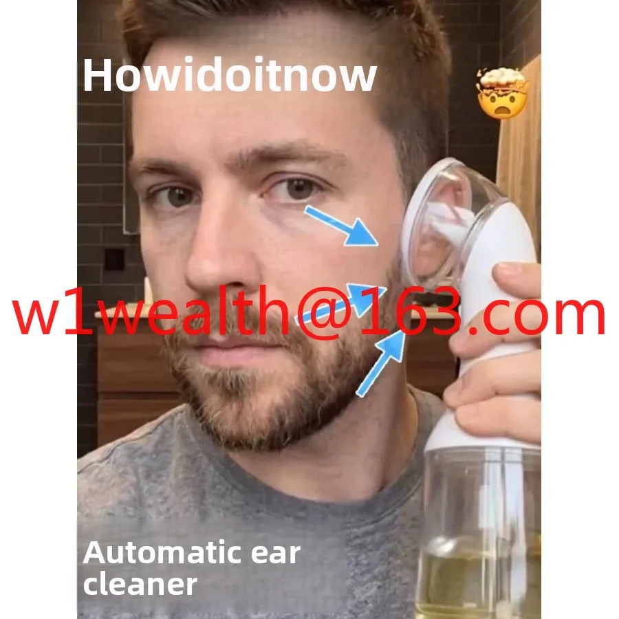 New automatic pulse electric ear washer, handheld convenient earwax cleaning, ear picking and rinsing ear cleaner