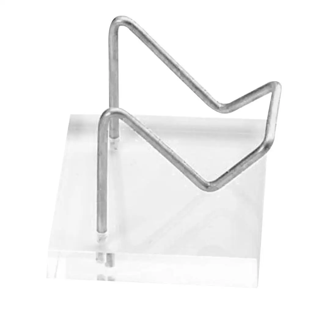 Clear Acrylic Mineral Display Holder Stand for Rock Geode Fossils Crystal Ball Office Home Collection