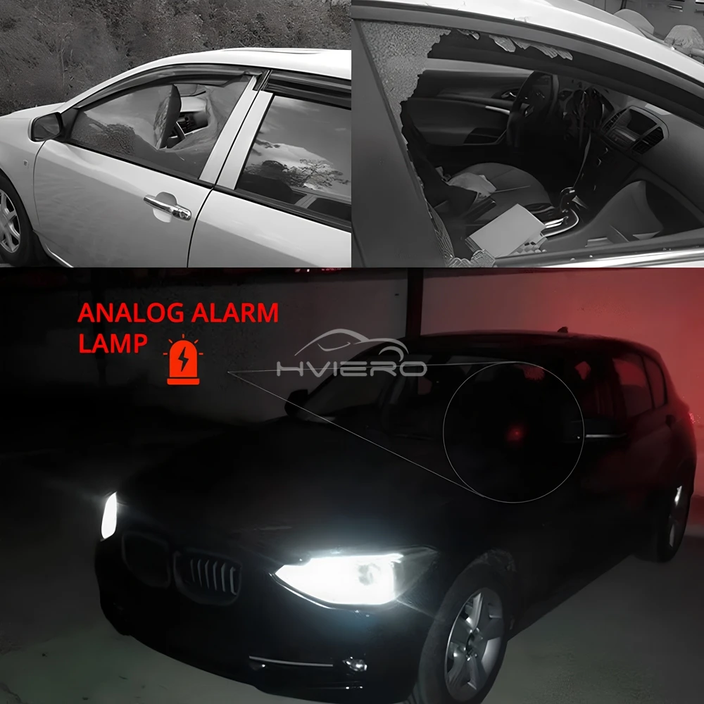 Car Solar Powered Security Dummy Truck Alarm Wireless Warning Anti-Theft Caution Lamp Car LED Flashing Imitation Decorative Bulb