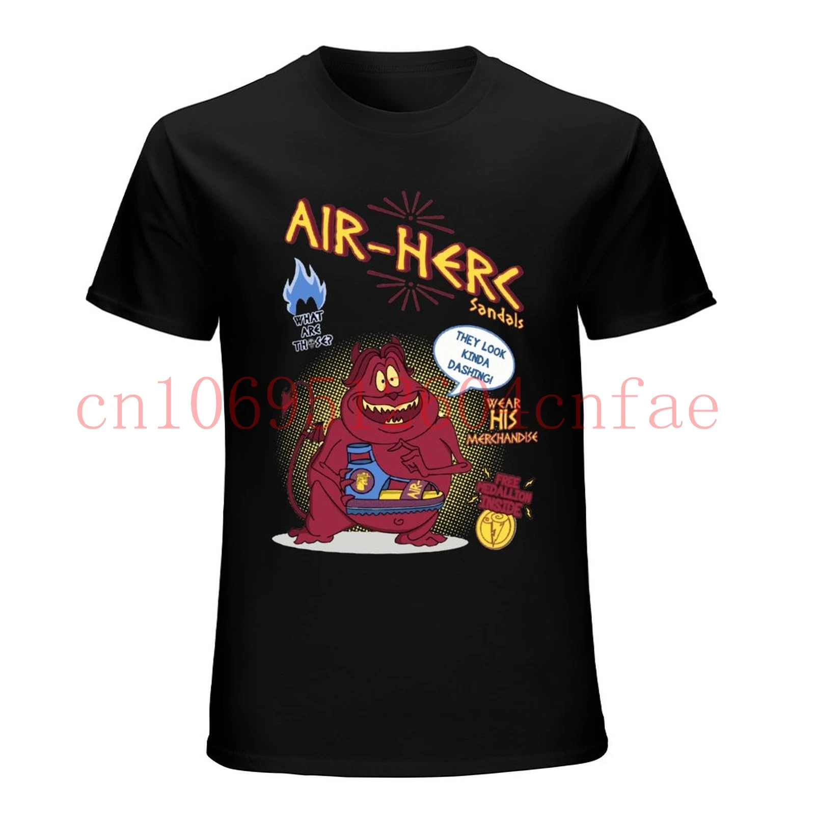 Air Herc Sandals T Shirt Unisex Women Kids Hercules Tee Funny design Baby funny snapsuit Hades Pain and Panic