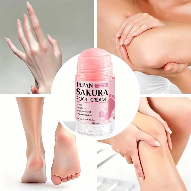 [Super Anti-Rissbildung] Sakura 60% Urea + 2% Salicylsäure Hand- und Fußpflegestift Plus+, Super Anti-Rissbildung Hand- und Fußcreme-Stift, spendet Feuchtigkeit von innen in 5 Minuten, schnelle Wirkung, 72-Stunden Tief – Detail 10