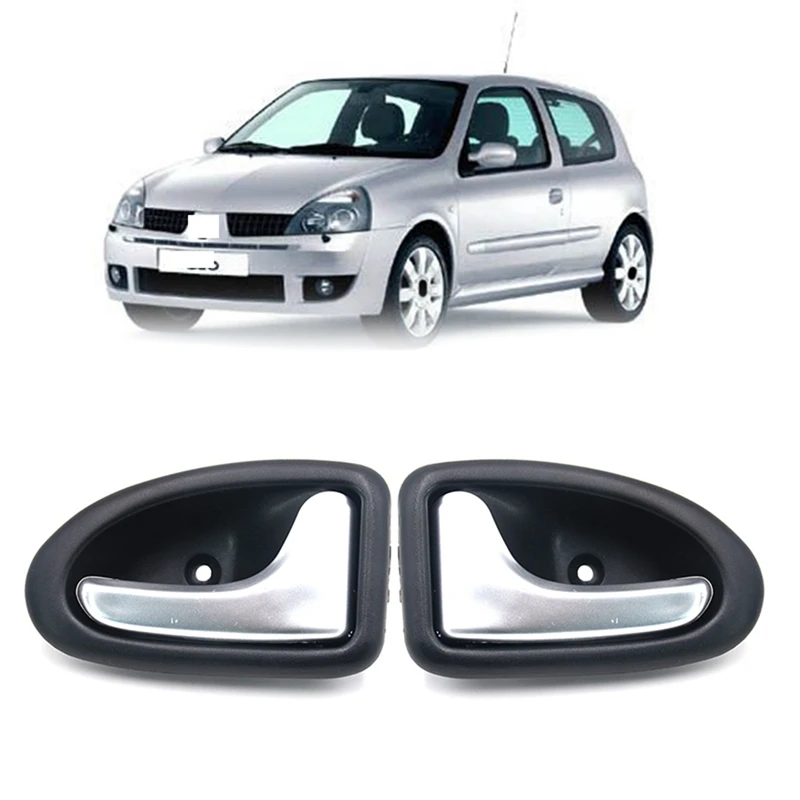 4X Interior Door Handles For Renault Clio II 2 Megane Scenic Trafic Back Front Rear Left Right Side Driver Passenger