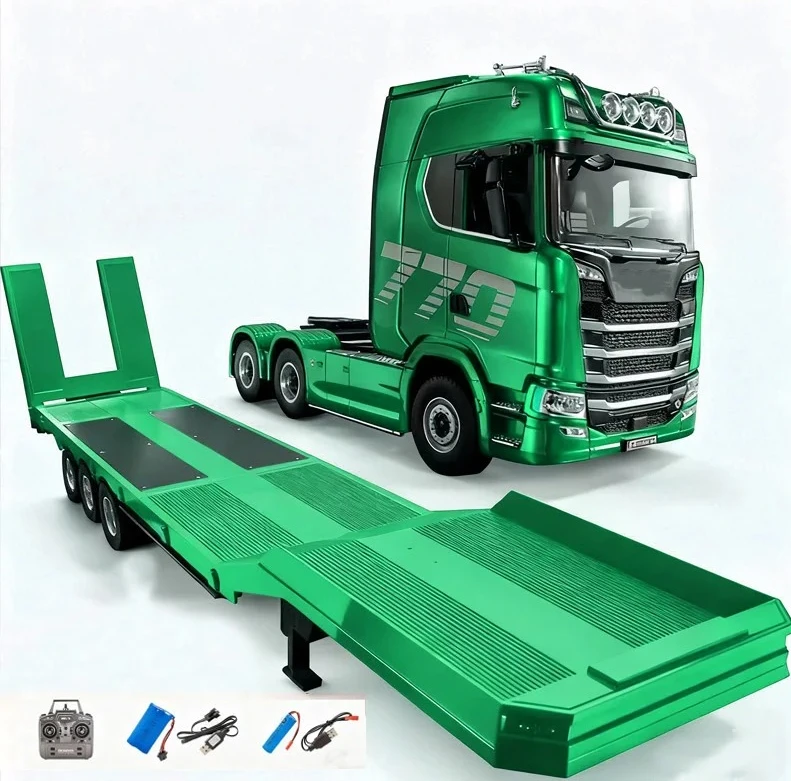 1/18 Huina 1509 RC Semi-kipper Elektrische Heftruck voor RC Trekker 1501 Achterlicht Steunpoot Zonder Geluidssysteem Model