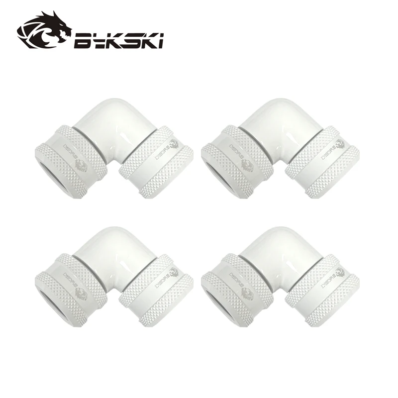 

Bykski компьютер с водяным охлаждением, фитинг 90 градусов, используется для трубок OD16 мм/OD14 мм/OD12 мм, ручной компрессионный медный фитинг, 4 шт./компл.