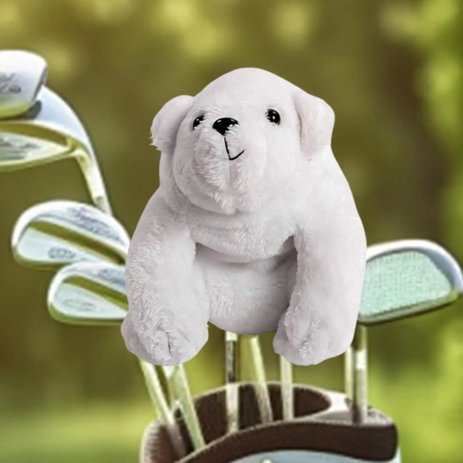 

Мягкий плюшевый чехол для клюшки для гольфа в виде медведя, милый дизайн в виде животного, портативный чехол для гольф-клюшки, аксессуары для гольфа