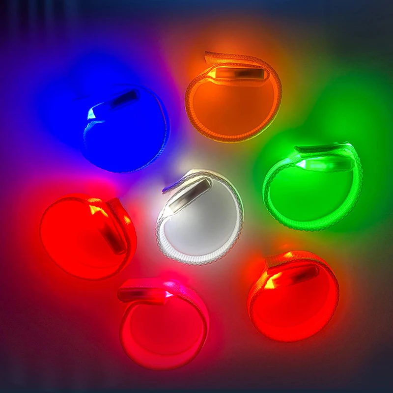 

Led Light-Up Wristbands Glow-In-The-Dark Bracelets Nylon Flash Light-Up Arm Band Day Concerts