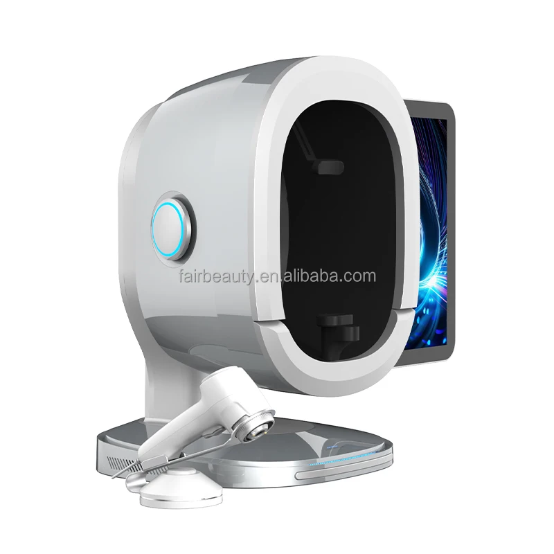 2025 جديد شاشة تعمل باللمس AI ذكي محلل الزيت الرقمي آلة تحليل الجلد كاشف الجلد آلة تحليل بشرة الوجه #3