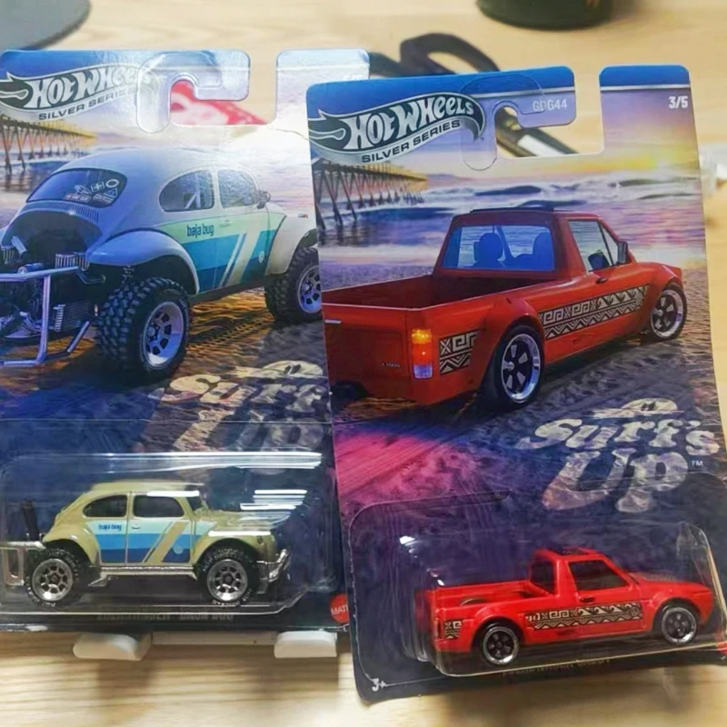 

Mattel Hot Wheels Surf Crate Play Vehicles 1:64 Литая под давлением модель Dodge Van 62chevy Пикап Пляжные серфинг-автомобили Коллекционная игрушка в подарок