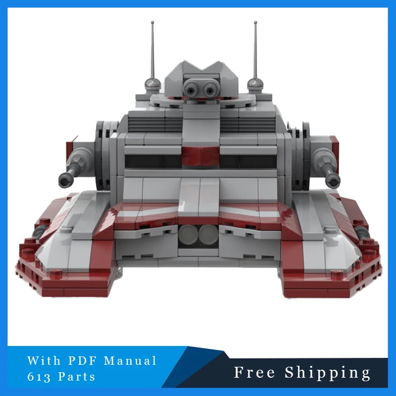 

613 шт., серия Star Battle, крутой танк, технические строительные блоки, модель, творческое образование, набор игрушек для сборки «сделай сам», детский рождественский подарок