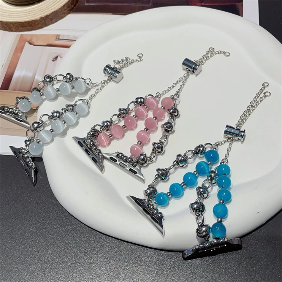 Classy Jewel Pulseras Correa Para Apple Watch 8 Banda Ultra 49mm 45mm 44mm 42mm 38mm 40mm 41mm Aceros Metálicos Iwatch Serie 8 7 6 SE 5 4 3