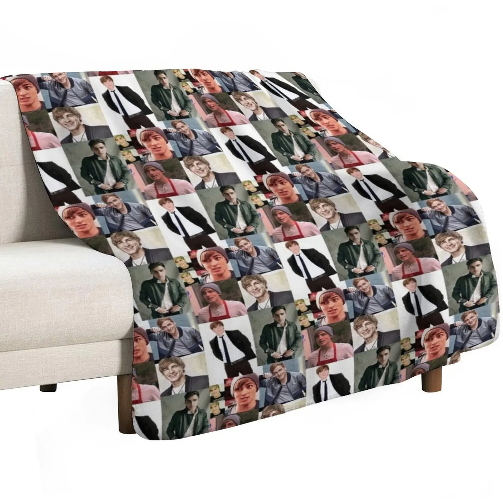 kendall schmidt Throw Blanket Warm Flannel Blanket for Couch Chair Bedroom