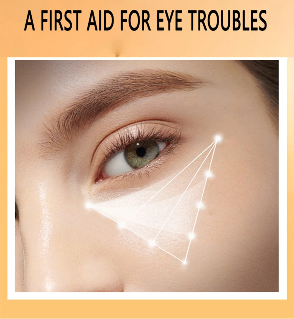 Crème pour les yeux de marque privée, 5ml, longue durée, élimine les cernes, hydratante, éclaircissante, facile à porter, maquillage avec Logo personnalisé