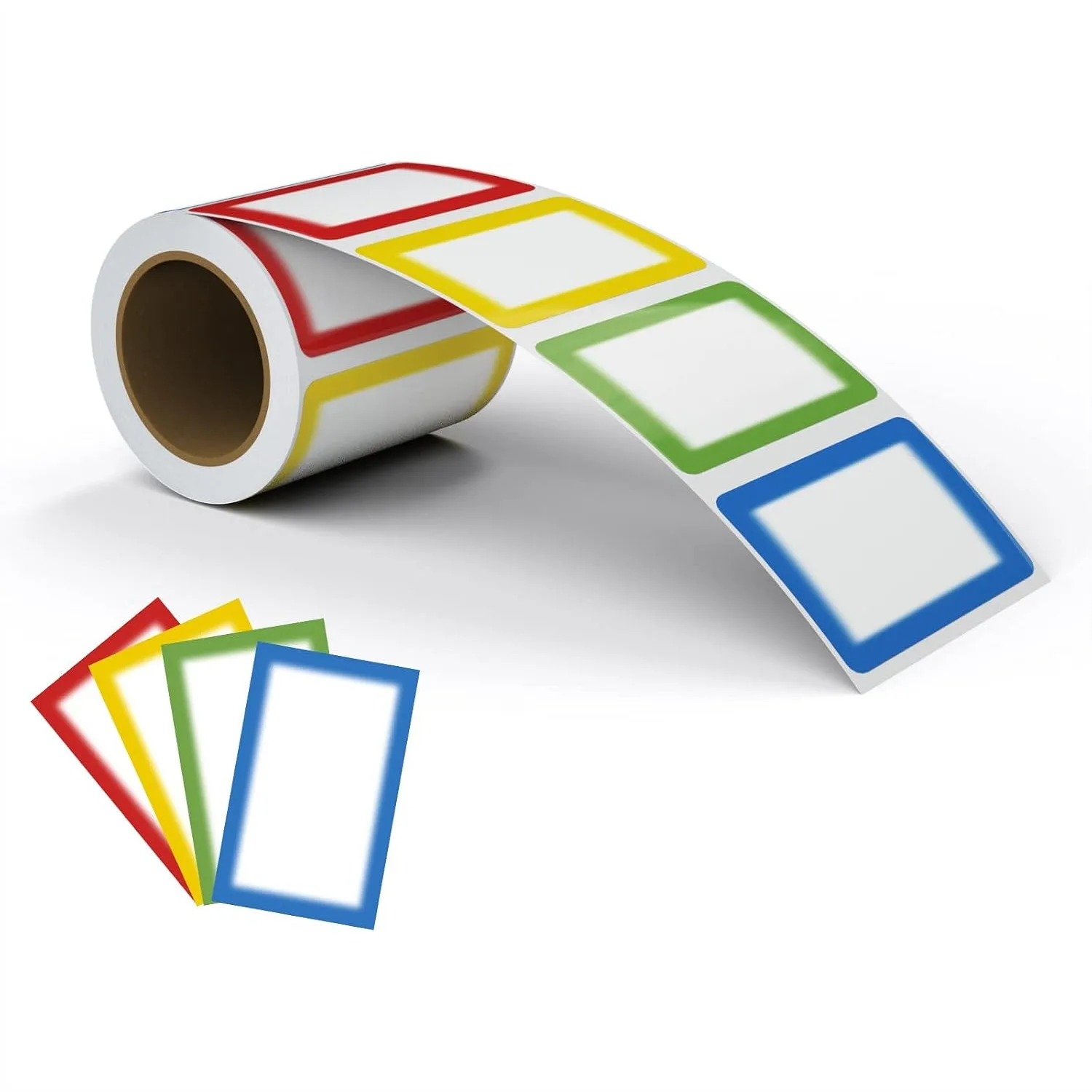 Colorful Name Tag Labels 200 Pack 3.5x2.25 Inch for Office School Meetings Events Parties