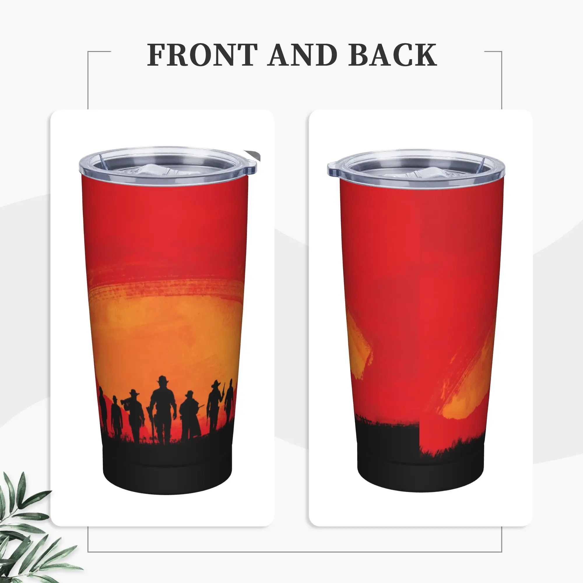 

RDR видеоигры стакан из нержавеющей стали дорожные кружки чашка большая емкость термочашки герметичная бутылка для холодной и горячей воды