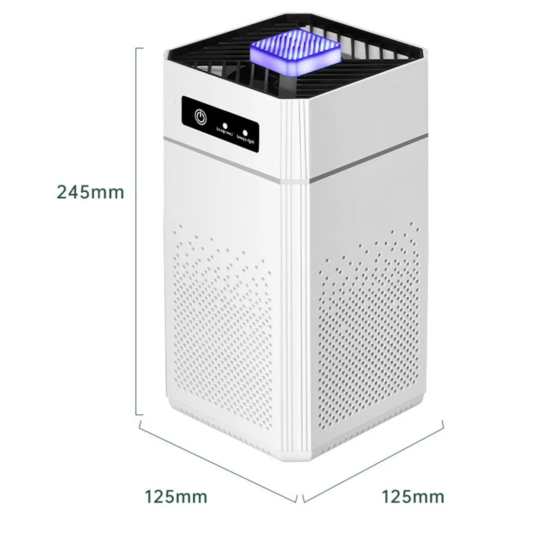 Portable Air Purifier Ionizer Negative Ion Generator Smoke Odor Removal Hepa Filter Car Air Freshener