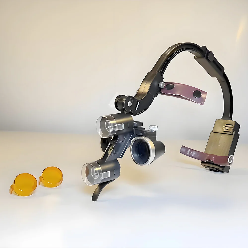 2.5X 3.5X Dr.kim Dental LED Head Light Lamp For Magnification Binocular Loupes 5W Light Dentisit Surgical Headlight Lab Equipmen