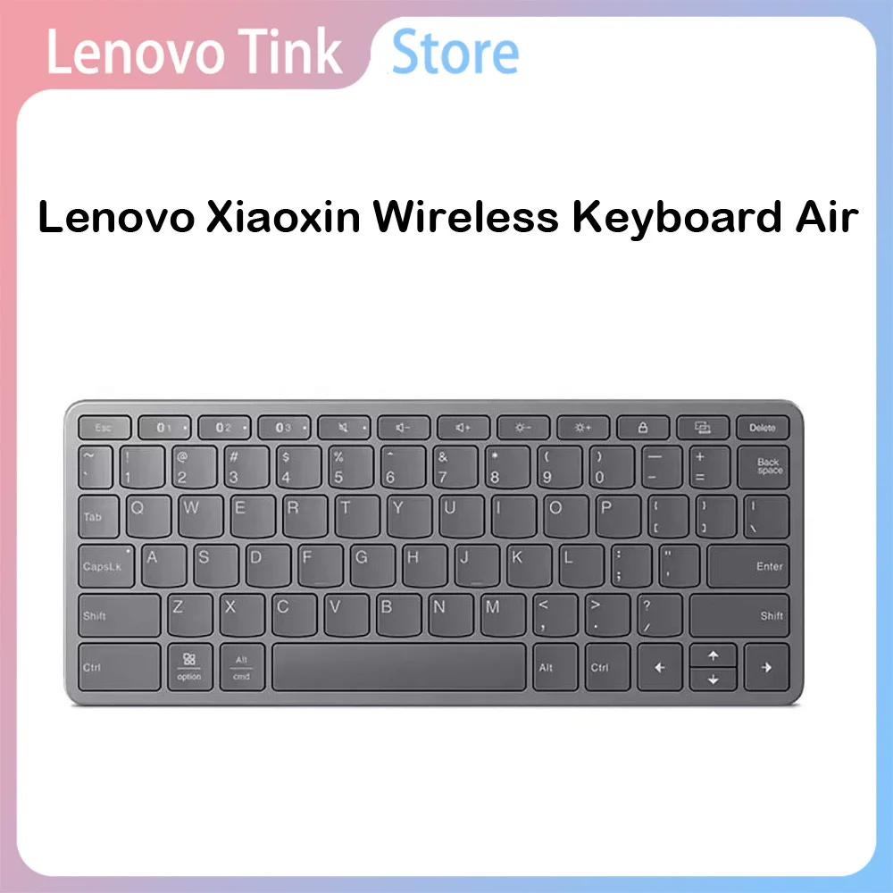 

Lenovo Xiaoxin Air Wireless Bluetooth Keyboard Connect 3 Devices Windows10 iPadOS15 Android10 for Laptop Pad Tablet Tab Phones