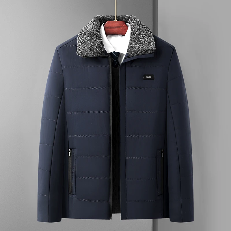 

Мужское хлопковое пальто Jaet Winter Thiened Warm ort Sle Fce Lined M Верхняя одежда для папы среднего возраста и ly andpa