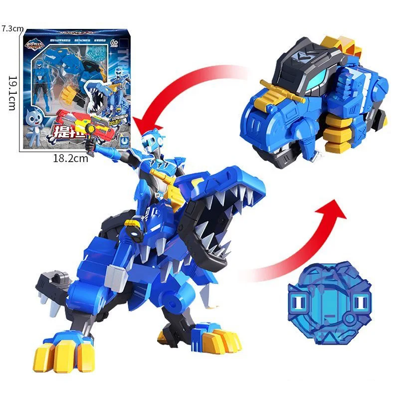 

Newest Mini Force Transformation Toys Action Figures Mini Force X Simulation Animal Dinosaur Deformation Mini Agent Toy